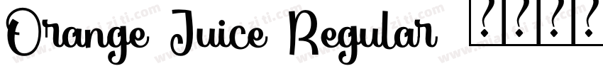 Orange Juice Regular字体转换
